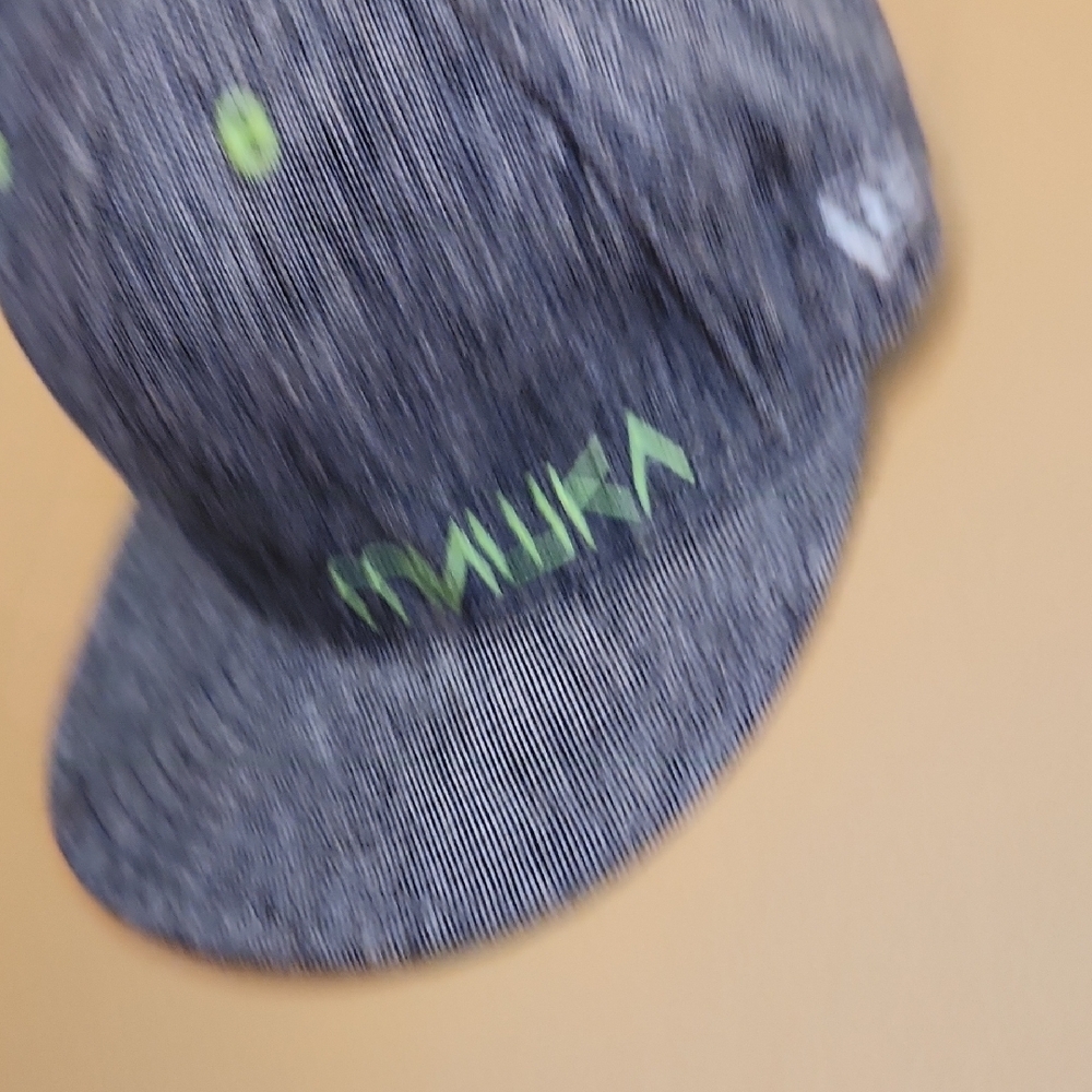 New Era Gray Cap Green Details Size 7 3/8 - Picture 3 of 10